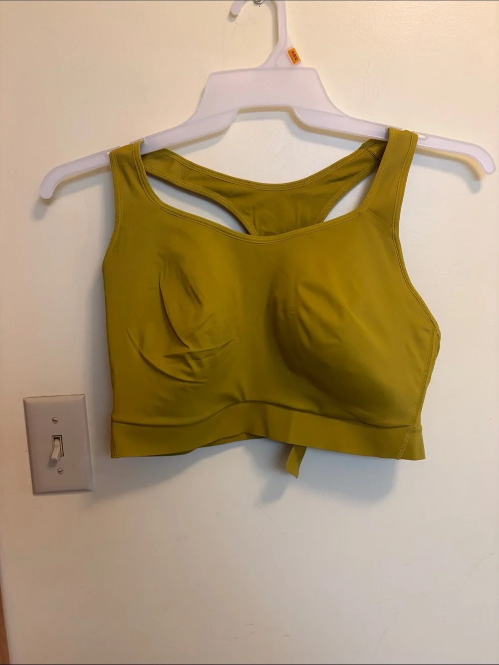 Athleta Mustard Yellow Supportive Sports Bra